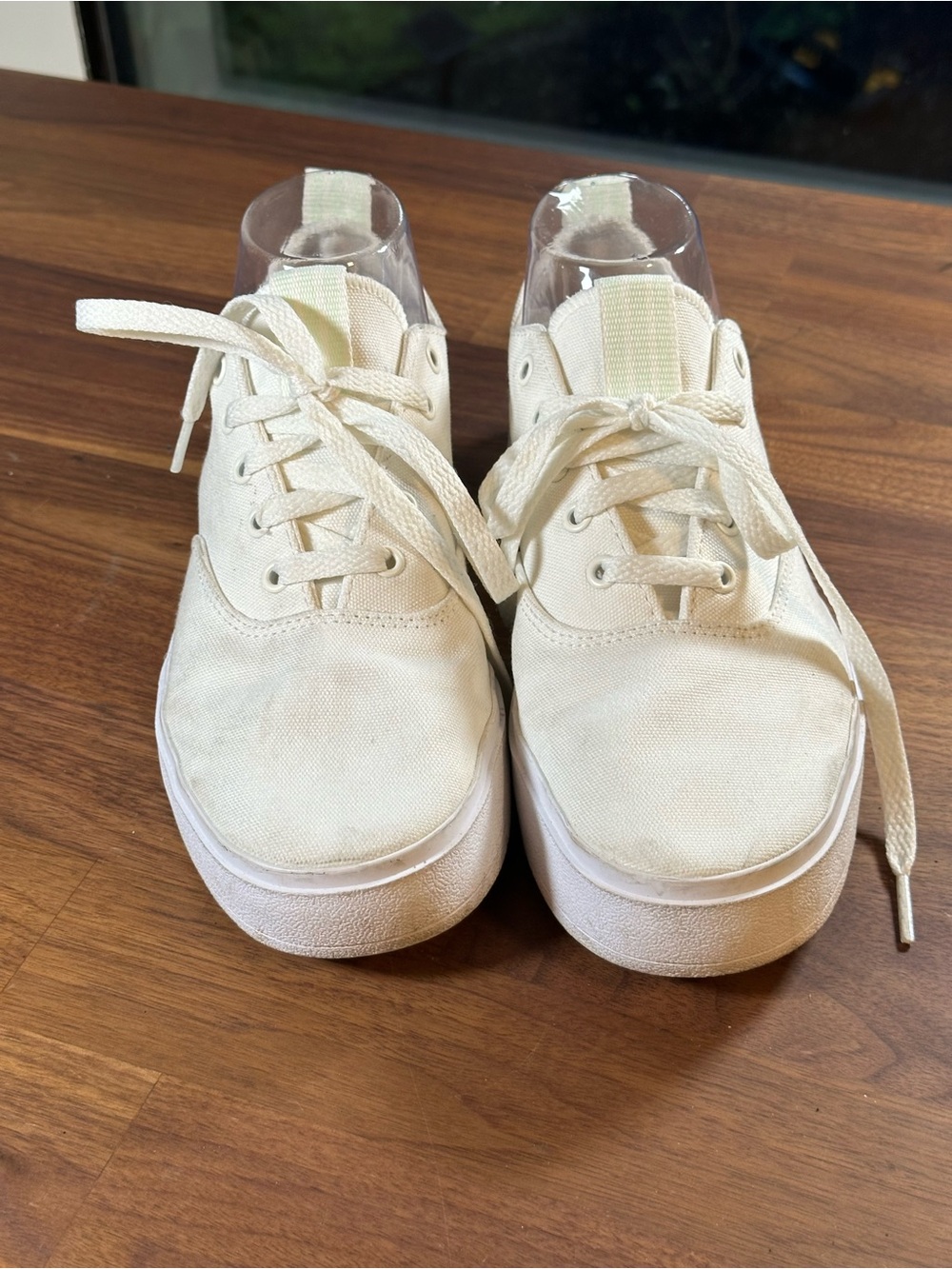 Adidas Broma White Canvas Skate Sneakers Women’s 7.5 EH2261 Ortholite